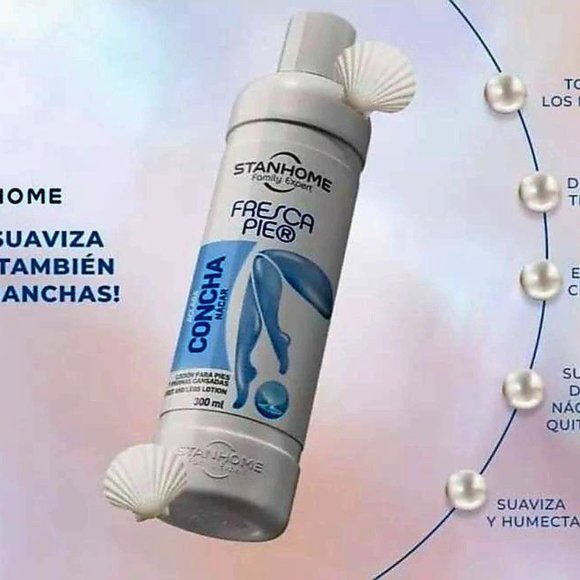 STANHOME FRESCA PIE CONCHA NACAR TIRED FEET LOTION 300 ml/10.14oz - Picture 2 of 7